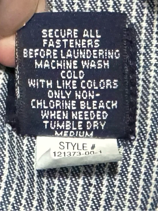 GAP Striped Blue Women’s Overalls - Picture 6 of 7